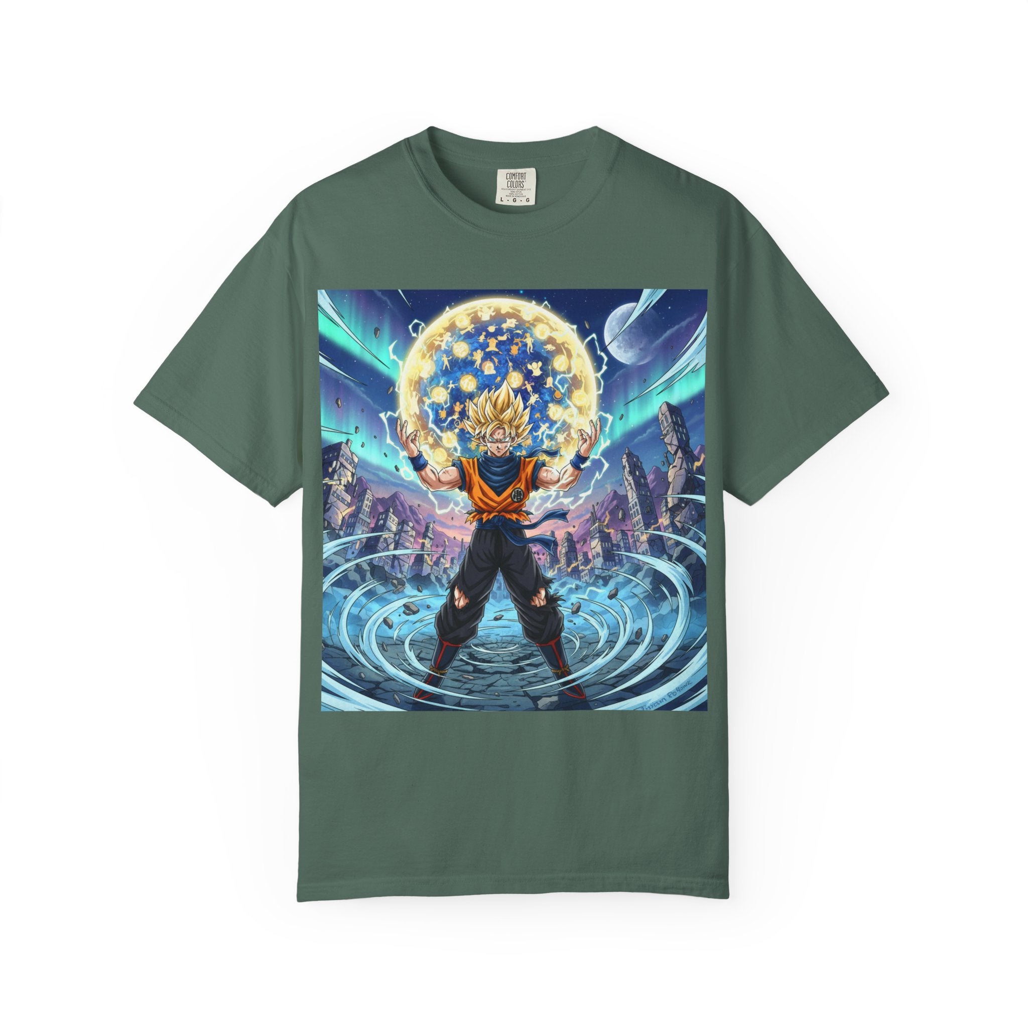 Anime Power T-Shirt — Dragon-Style Super Saiyan Artwork