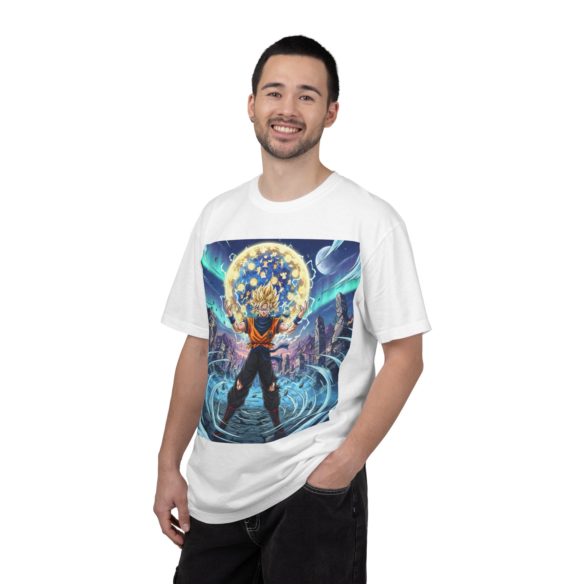 Anime Power T-Shirt — Dragon-Style Super Saiyan Artwork