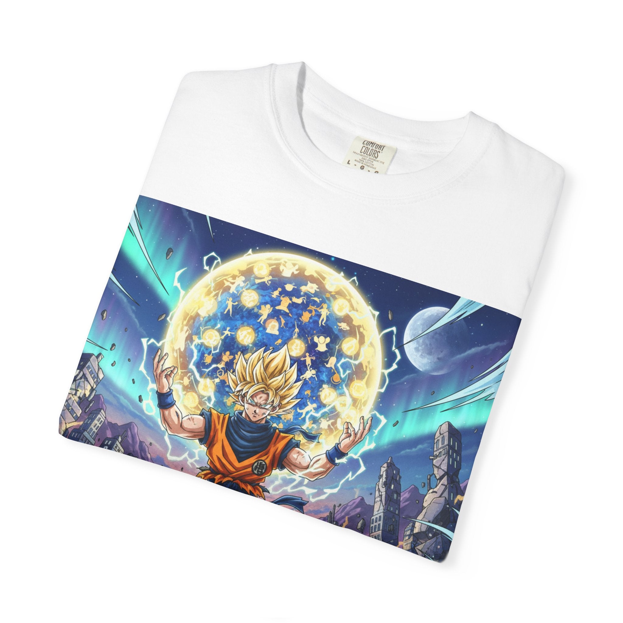 Anime Power T-Shirt — Dragon-Style Super Saiyan Artwork