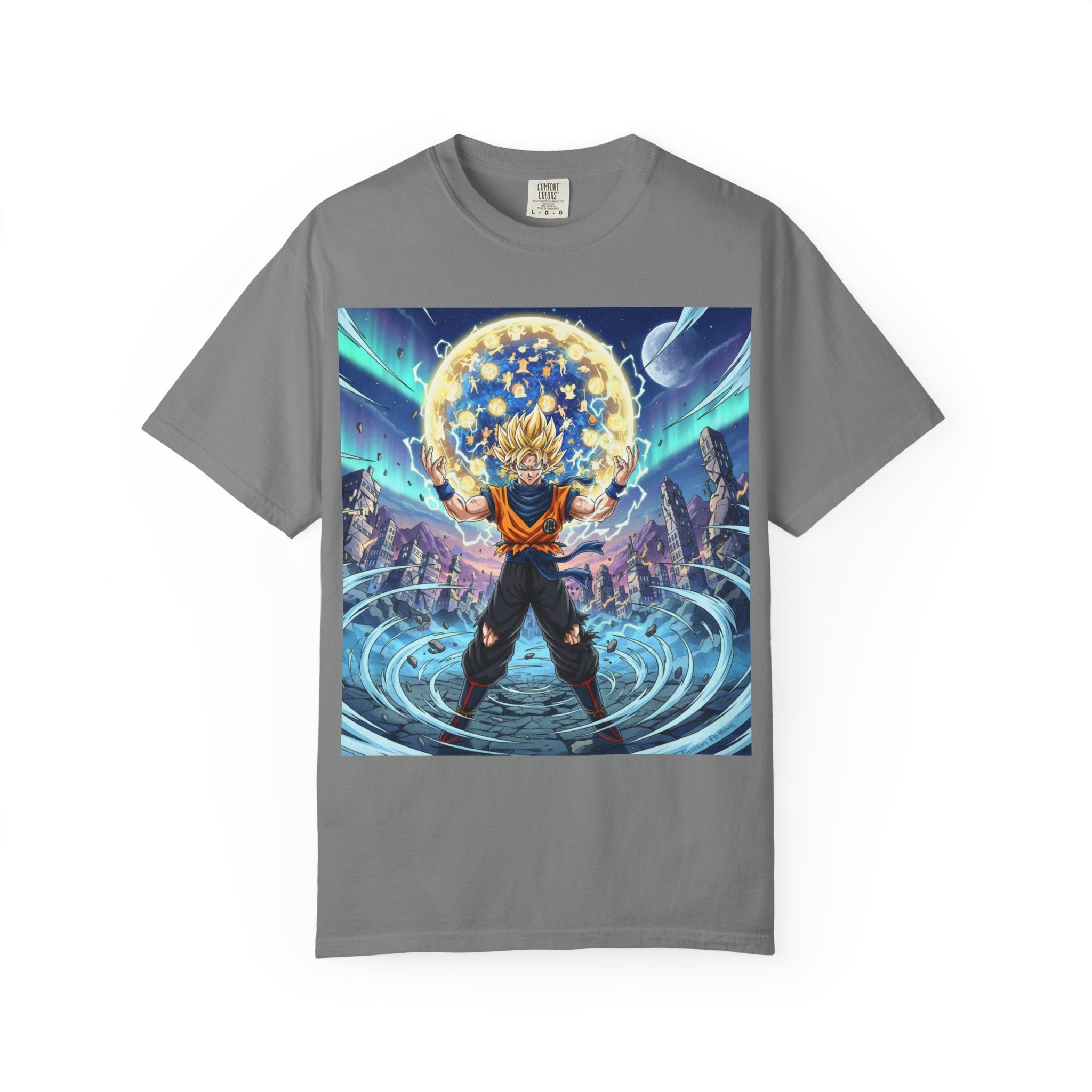 Anime Power T-Shirt — Dragon-Style Super Saiyan Artwork